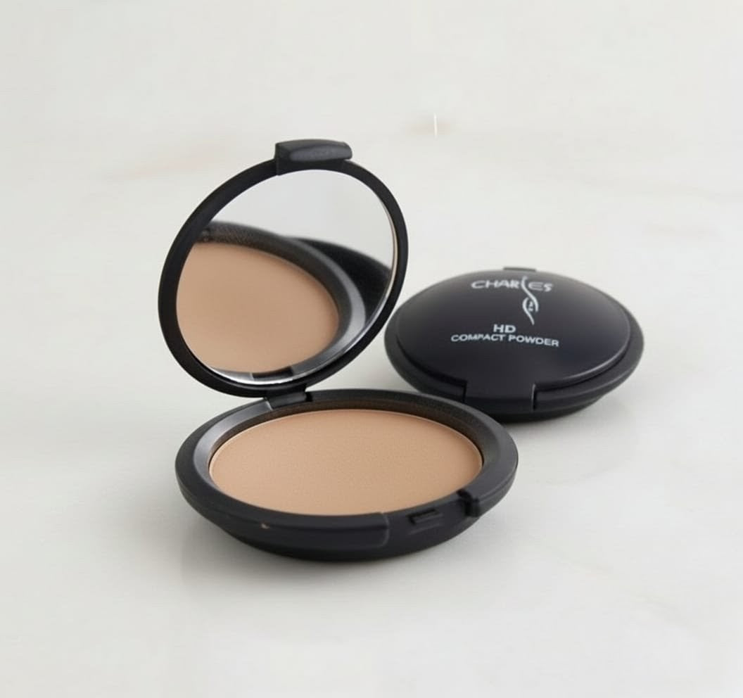 Charies HD Compact Powder - Shade 03 | Long-Lasting Full Coverage