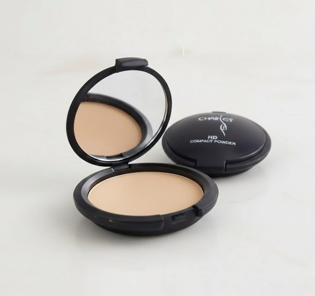 Charies HD Compact Powder - Shade 02 | Long-Lasting Full Coverage